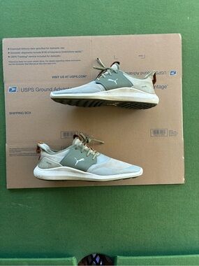 Puma Men's Ignite NXT LACE Golf Shoes Grey Brown Size 13 US Spikeless Solelace